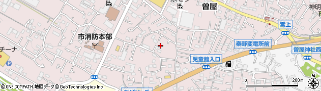 神奈川県秦野市曽屋周辺の地図