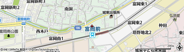 愛知県犬山市富岡（株池）周辺の地図