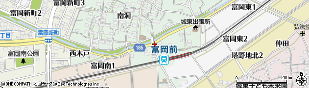 富岡周辺の地図