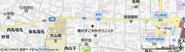 愛知県犬山市犬山西古券82周辺の地図