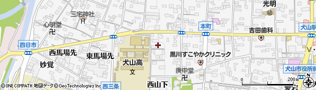 愛知県犬山市犬山西古券180周辺の地図