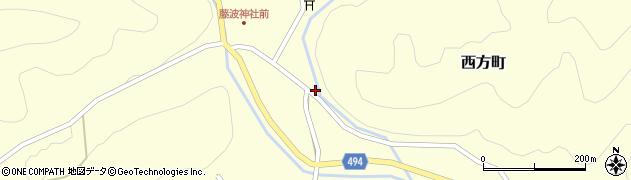 京都府綾部市西方町（桜）周辺の地図