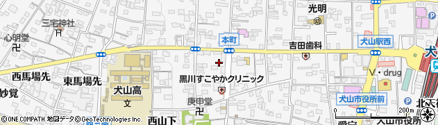 愛知県犬山市犬山西古券79周辺の地図
