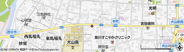 愛知県犬山市犬山西古券136周辺の地図