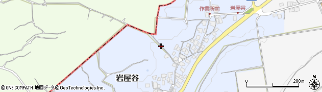 鳥取県西伯郡伯耆町岩屋谷周辺の地図