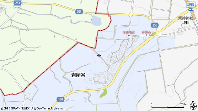 〒689-4123 鳥取県西伯郡伯耆町岩屋谷の地図