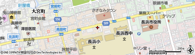 セコム株式会社　長浜営業所周辺の地図