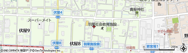 羽栗社会教育施設周辺の地図