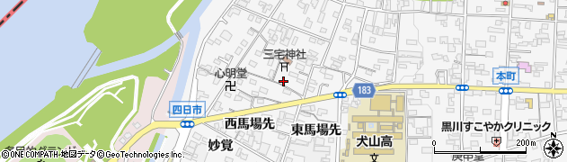 愛知県犬山市犬山西古券496周辺の地図