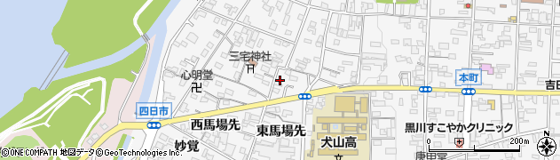 愛知県犬山市犬山西古券488周辺の地図
