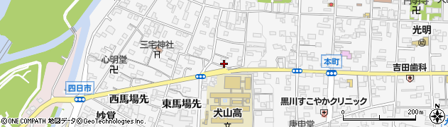 愛知県犬山市犬山西古券417周辺の地図