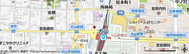 大万証券株式会社　犬山支店周辺の地図