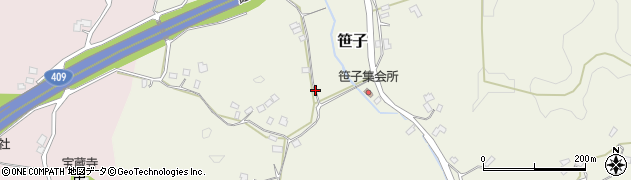 千葉県木更津市笹子周辺の地図