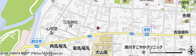 愛知県犬山市犬山西古券418周辺の地図