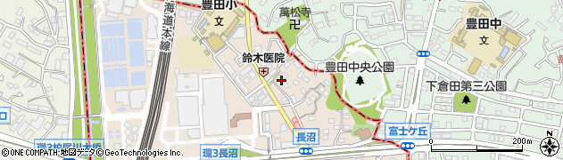 神奈川県横浜市栄区長沼町185周辺の地図