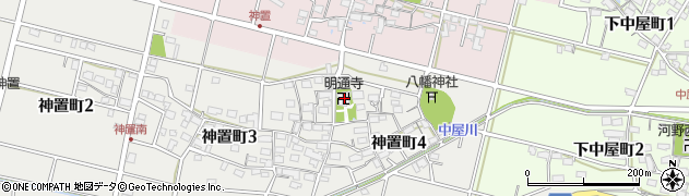 明通寺周辺の地図