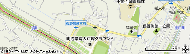 俣野小学校入口周辺の地図