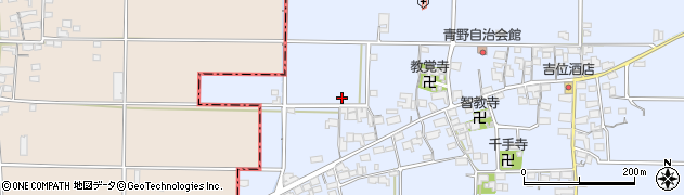 岐阜県大垣市青野町周辺の地図