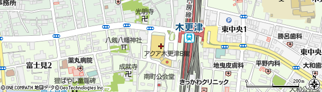 小湊鉄道株式会社　木更津営業所周辺の地図