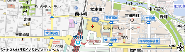 ヨシヅヤ犬山店周辺の地図