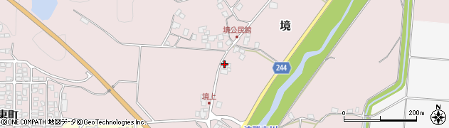 鳥取県西伯郡南部町境967周辺の地図