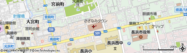 滋賀県長浜市高田町周辺の地図