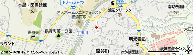 深谷町子崎公園周辺の地図