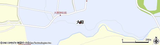 鳥取県伯耆町（西伯郡）大原周辺の地図