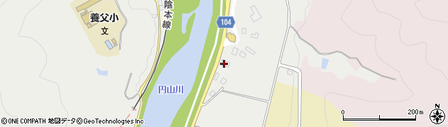 兵庫県食肉衛生検査センター　但馬食肉衛生検査所周辺の地図