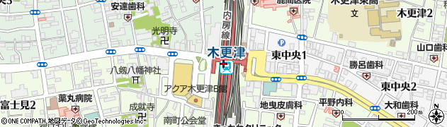 木更津駅周辺の地図