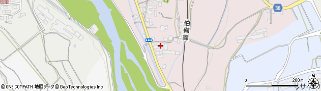 鳥取県西伯郡伯耆町岸本372周辺の地図