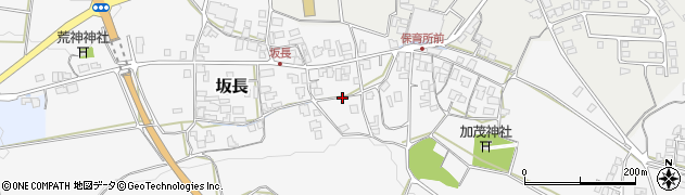 鳥取県伯耆町（西伯郡）坂長周辺の地図