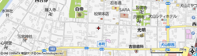 愛知県犬山市犬山西古券45周辺の地図