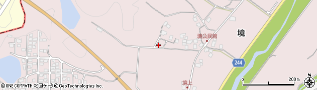 鳥取県西伯郡南部町境993周辺の地図