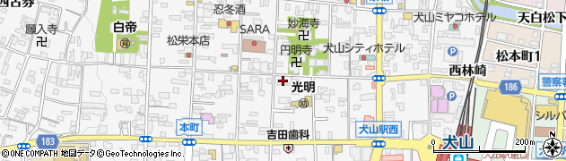 愛知県犬山市犬山東古券250周辺の地図