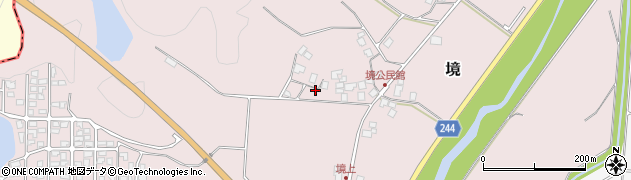 鳥取県西伯郡南部町境991周辺の地図