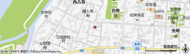 愛知県犬山市犬山西古券390周辺の地図