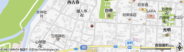 愛知県犬山市犬山西古券241周辺の地図
