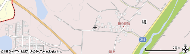 鳥取県西伯郡南部町境992周辺の地図