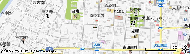 愛知県犬山市犬山西古券38周辺の地図