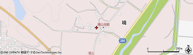 鳥取県西伯郡南部町境951周辺の地図