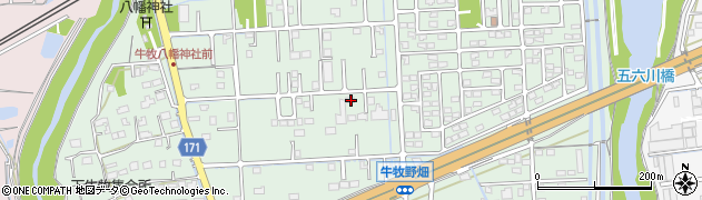 岐阜県瑞穂市牛牧1105周辺の地図