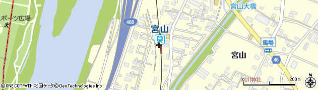 宮山駅周辺の地図