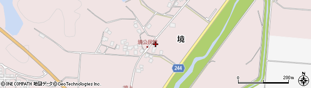 鳥取県西伯郡南部町境720周辺の地図