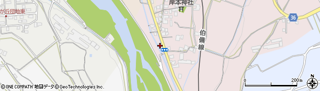 鳥取県西伯郡伯耆町岸本303周辺の地図