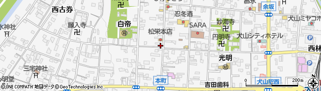 愛知県犬山市犬山西古券36周辺の地図