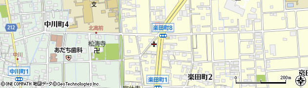 大垣西濃信用金庫楽田支店周辺の地図