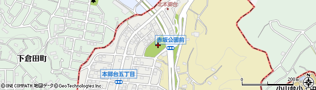 本郷台赤坂公園周辺の地図