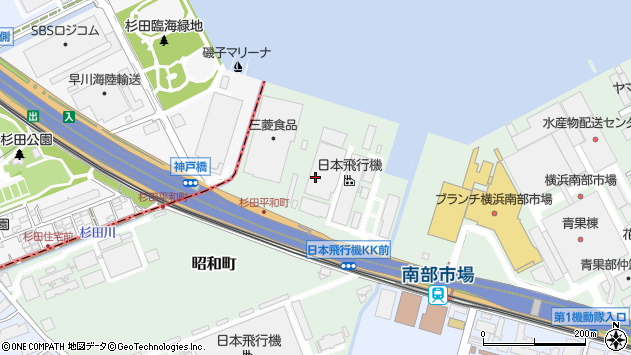 〒236-0001 神奈川県横浜市金沢区昭和町の地図