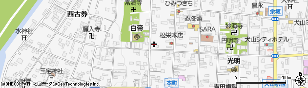 愛知県犬山市犬山西古券30周辺の地図